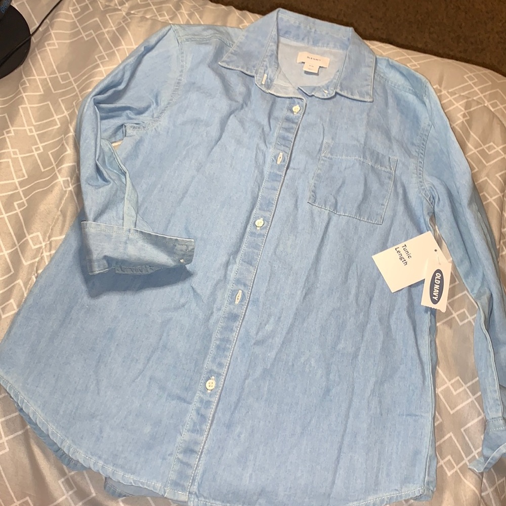 Old Navy Girls Chambray NWT m(8)